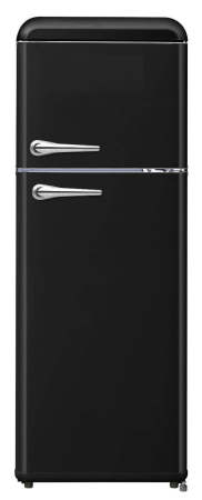 Frigider cu 2 usi retro STARCREST SRF-208BK, 208 L, Clasa E, Design Vintage, Iluminare LED, Termostat Reglabil, H 147 cm, Negru [0]