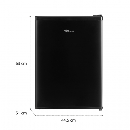 Frigider cu o usa STARCREST SF-660BLK, Clasa E, Capacitate 66 L, H 63 cm, Negru [9]