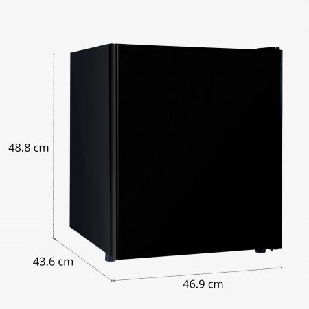 Frigider minibar STARCREST SMB-47GLS-BK, Design modern, 46 l, Clasa E, H 48.8 cm, Sticla Neagra [9]