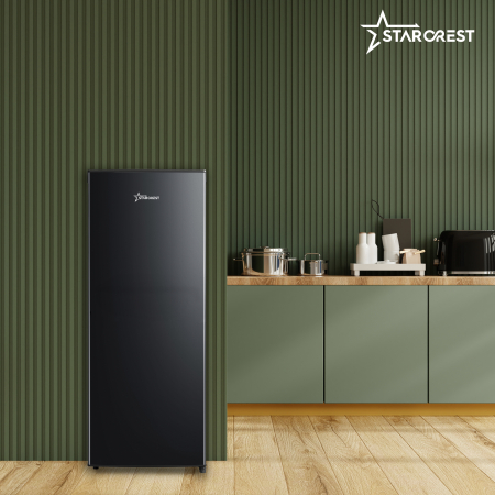 Frigider - Racitor cu o usa STARCREST SFL-230BKE, 230 l, Clasa E, Termostat reglabil, Rafturi ajustabile, H 142 cm, Negru [5]