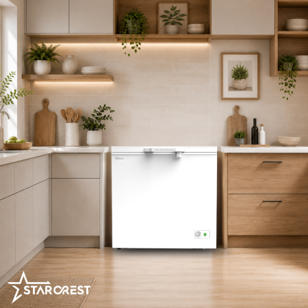 Lada frigorifica STARCREST SCF-195WHE, Clasa E, Capacitate 195L, Sistem convertibil - functie frigider, Termostat reglabil, Alb [7]