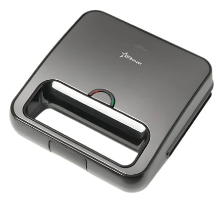 Sandwich maker - Sandwich-maker Grill Panini STARCREST SSM-2130IX,  750 W,  Indicatar LED, Finisaj Premium Dark Inox