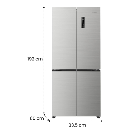 Side by side STARCREST SSCD-463IXE, 463 l, Clasa E, Full No Frost, Compresor Inverter, Display digital, Compartiment convertibil 81 l, H 192 cm, Inox [8]