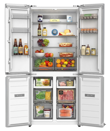 Side by side STARCREST SSCD-463IXE, 463 l, Clasa E, Full No Frost, Compresor Inverter, Display digital, Compartiment convertibil 81 l, H 192 cm, Inox [1]