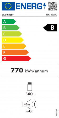 Vitrina frigorifica profesionala STARCREST SPS-360DC, 360 L, Caseta luminoasa, Display Temperatura, Panou comanda Digital, Iluminare LED, Roti, H 195 cm [8]