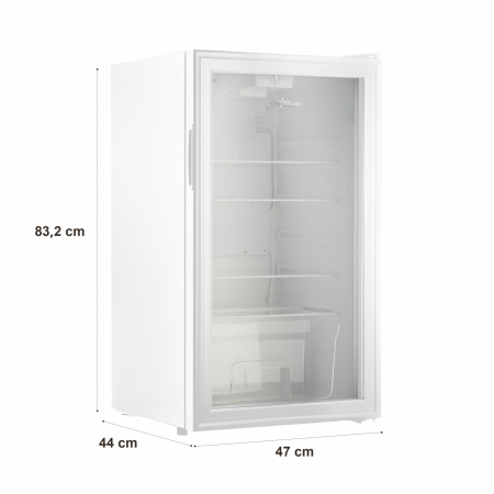 Vitrina frigorifica STARCREST SBC-93WHE, 93 L, Control temperatura, Usa sticla, H 83.2 cm, Alb [7]