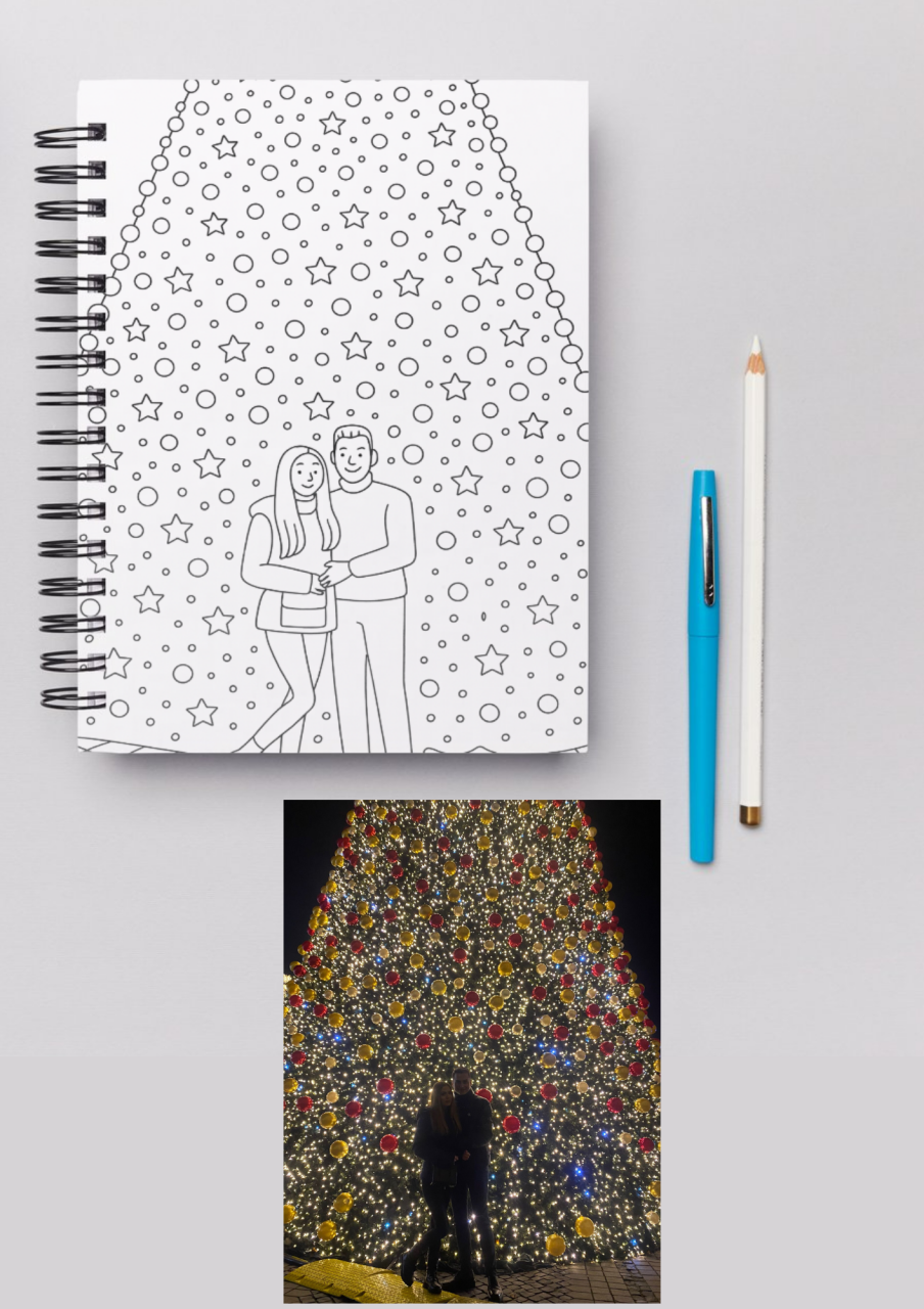 Carte de Colorat Personalizată de Craciun [3]