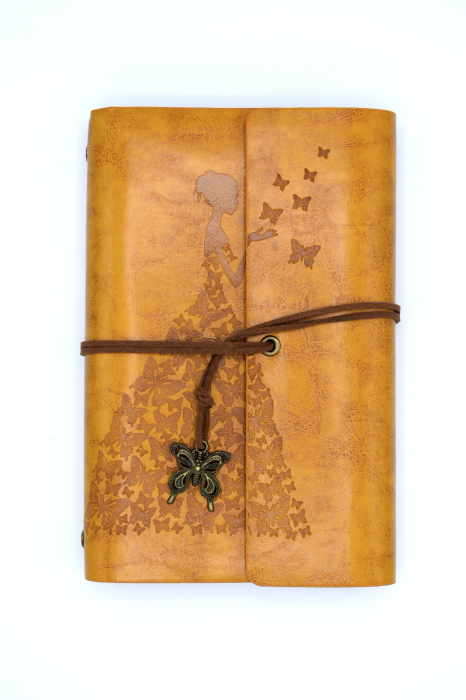 Jurnal din piele PU galben muștar [1]