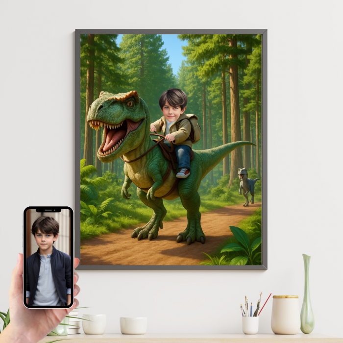 Tablou personalizat Cartoon Dinozaur [1]