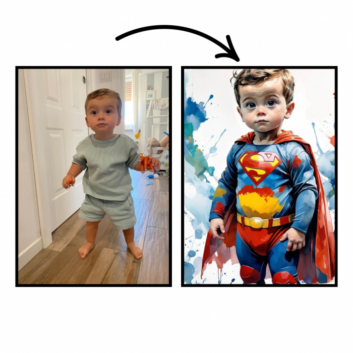 Tablou personalizat Cartoon Superman [2]