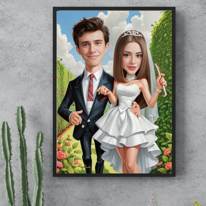 Tablou personalizat Cartoon Nunta [1]
