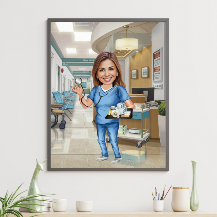 Tablou personalizat Cartoon Asistenta [1]