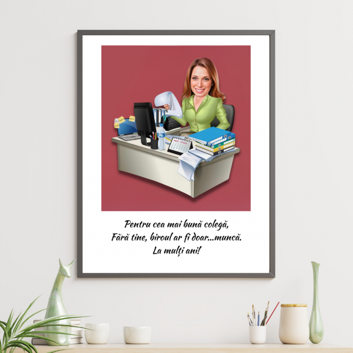 Tablou personalizat Cartoon pentru Colega de Birou [1]
