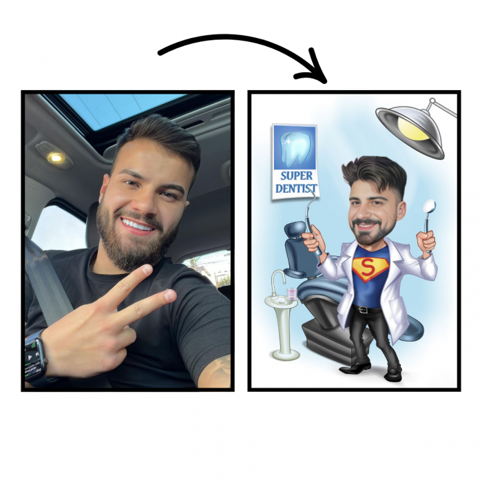 Tablou personalizat Cartoon Dentist [2]
