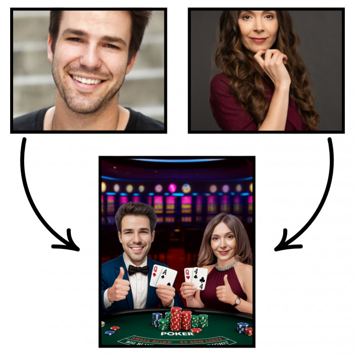 Tablou personalizat Cartoon Poker [2]