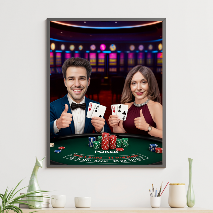 Tablou personalizat Cartoon Poker [1]