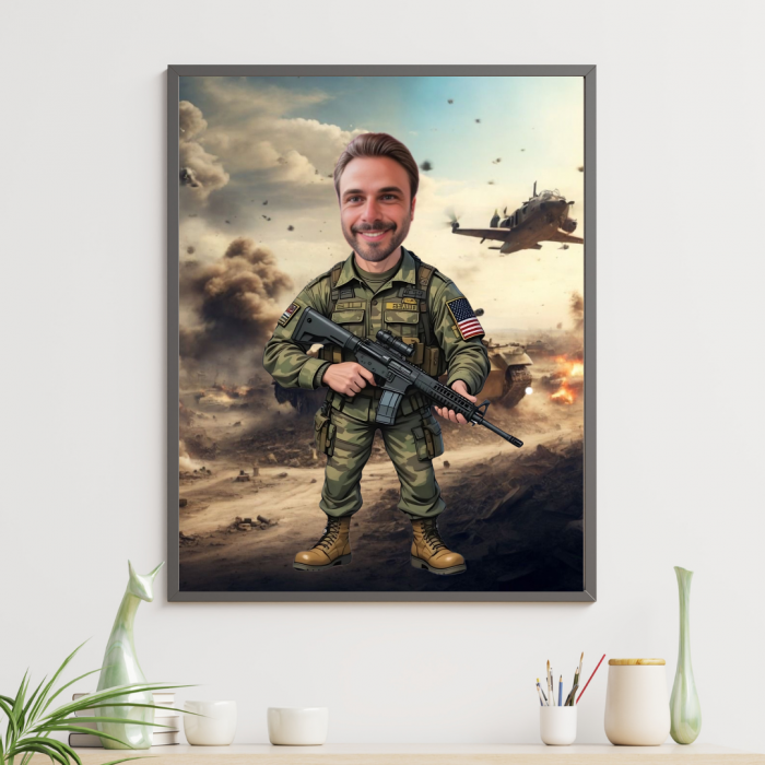 Tablou personalizat Cartoon Soldat [1]
