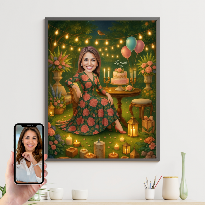 Tablou personalizat Cartoon Zi de Nastere [1]