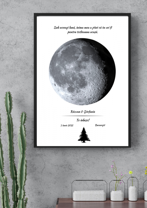 Tablou personalizat cu Luna intr-o seara speciala [2]