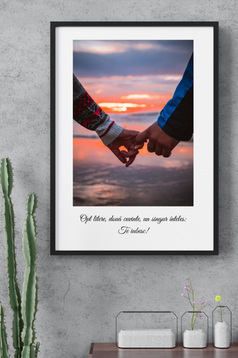 Tablou personalizat cu poza si text [1]