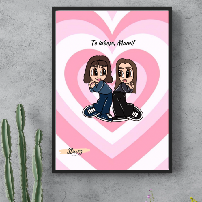 Tablou personalizat Cartoon Mama-Fiica [1]