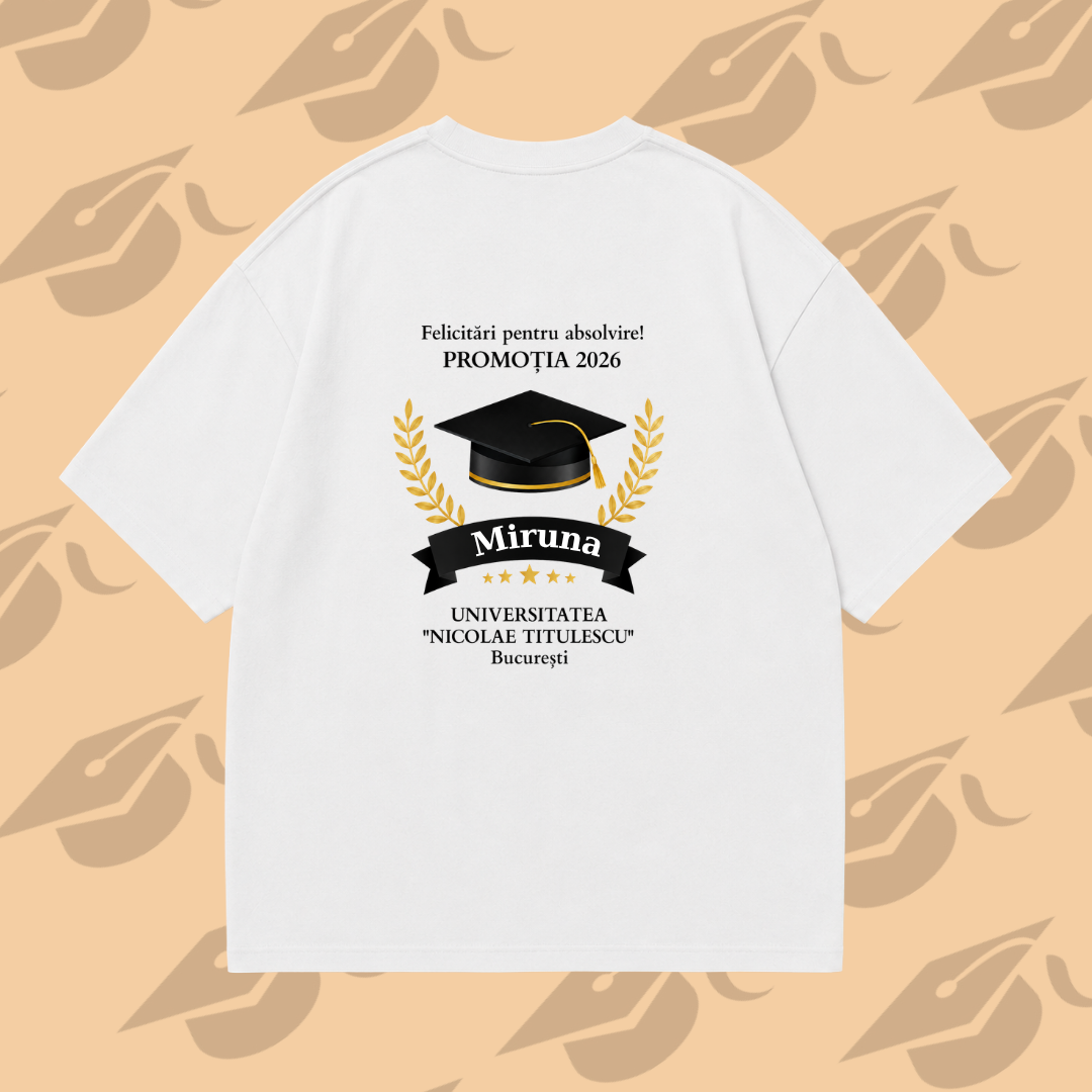 Tricou Personalizat Absolvent [2]