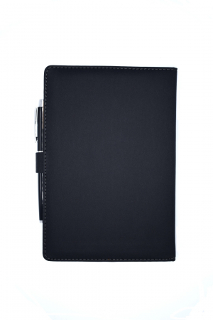 Agenda din piele cu pix negru [1]