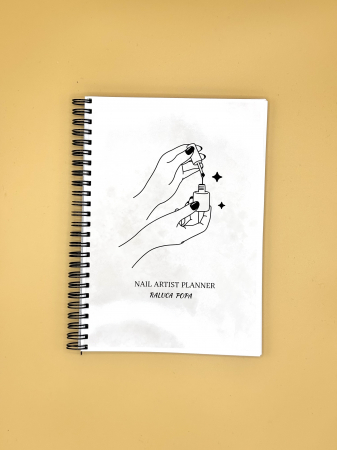 Caiete Personalizate - Nail Artist Planner Personalizat cu numele tau