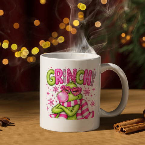 Căni Personalizate - Cană de Crăciun Grinch „Grinchy”