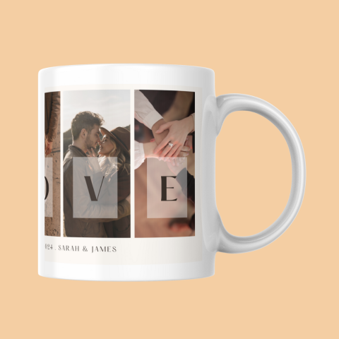 Cana Personalizata - Cana Personalizata cu 4 Poze - LOVE