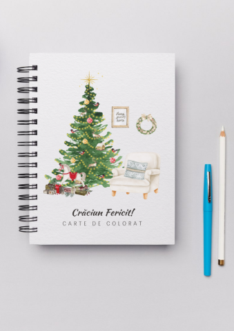 Caiete Personalizate - Carte de Colorat Personalizată de Craciun