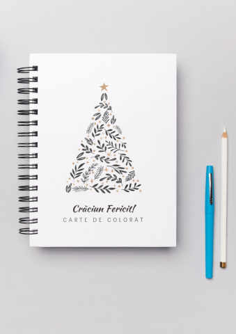 Caiete Personalizate - Carte de Colorat Personalizată de Craciun