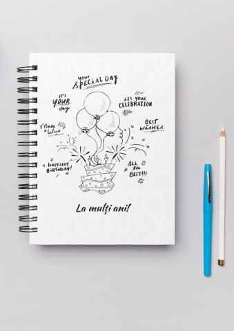 Caiete Personalizate - Carte de Colorat Personalizată - Zi de nastere