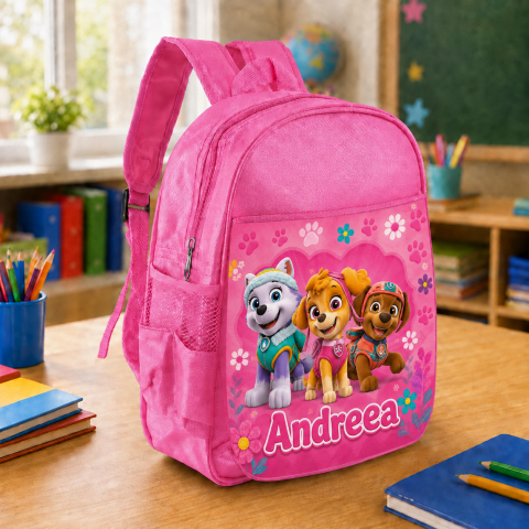 Ghiozdane Personalizate - Ghiozdan Personalizat cu nume - Patrula Catelusilor
