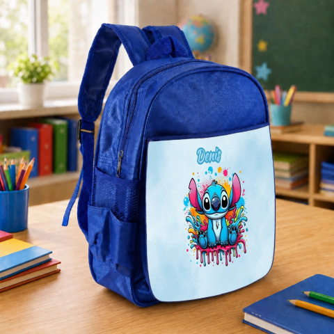 Cadouri Absolventi - Ghiozdan Personalizat cu nume - stitch