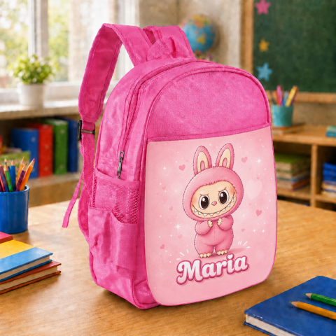 Cadouri Absolventi - Ghiozdan Personalizat cu nume - Labubu