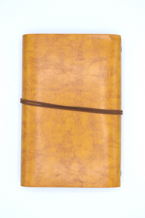 Jurnal din piele PU galben muștar [1]