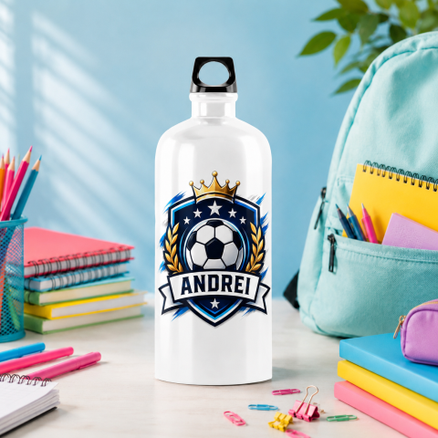 Lunch Box - Bidon Personalizat Fotbal cu Nume
