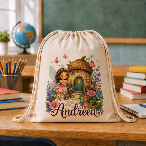 Săculețe Personalizate - Saculet Personalizat cu nume zane