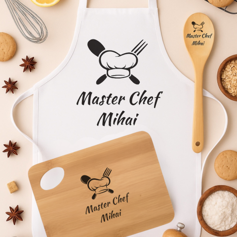 Linguri Personalizate - Set Cadou - Tocator, Lingura, Sort Personalizate