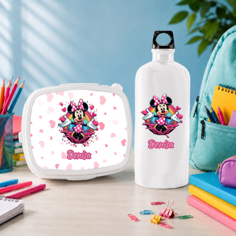 Seturi Copii - Set “Prima zi de gradinita” - sticla de apa si lunchbox Sonic