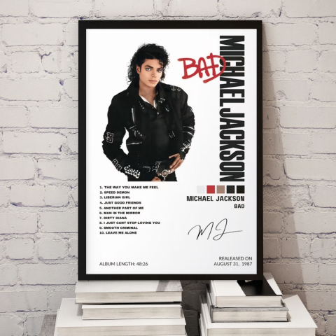 Tablouri cu Albume - Tablou Album MICHAEL JACKSON - BAD