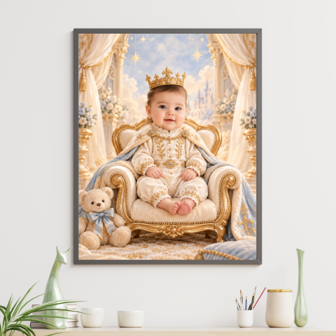 Tablouri Cartoon pentru copii - Tablou Personalizat bebe cartoon - Micul Prinț