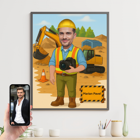 Tablouri Cartoon cu Meserii - Tablou personalizat Cartoon Constructor