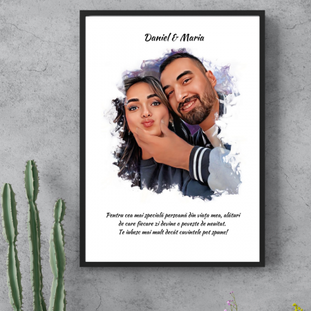 Tablouri Personalizate pentru familie - Tablou personalizat Cartoon