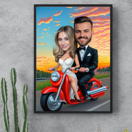 Tablouri Personalizate - Tablou personalizat Cartoon Cuplu