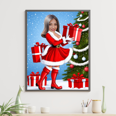 Tablouri Personalizate - Tablou personalizat Cartoon de Craciun