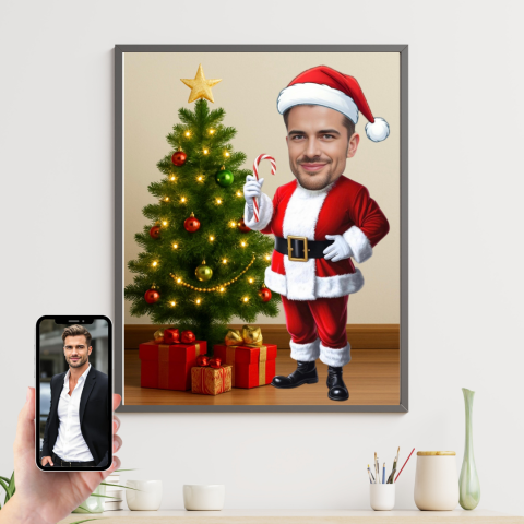 Cadouri de Craciun - Tablou personalizat Cartoon de Craciun