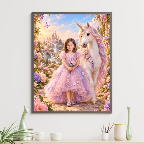 Tablouri Personalizate - Tablou Personalizat Cartoon - Mică Printesa