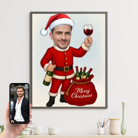 Tablouri Personalizate de Craciun - Tablou personalizat Cartoon de Craciun